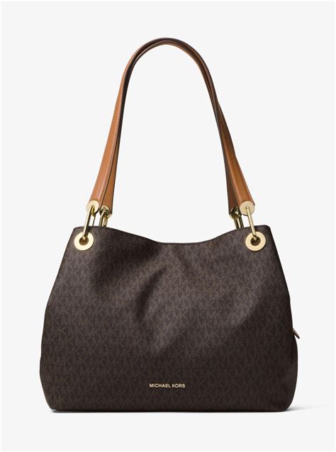 michael kors raven logo shoulder bag|raven logo shoulder bag.